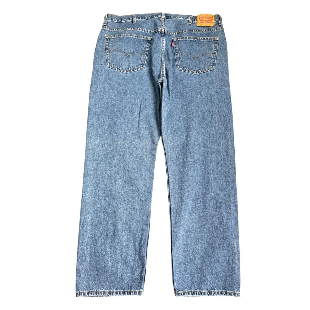 Levis 505 Regular Fit Mens Blue Denim Jeans Straight Leg 43x31 04505-4886